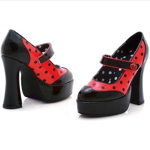 5.5" Heel W/ Polka-Dot Ladybug shoes